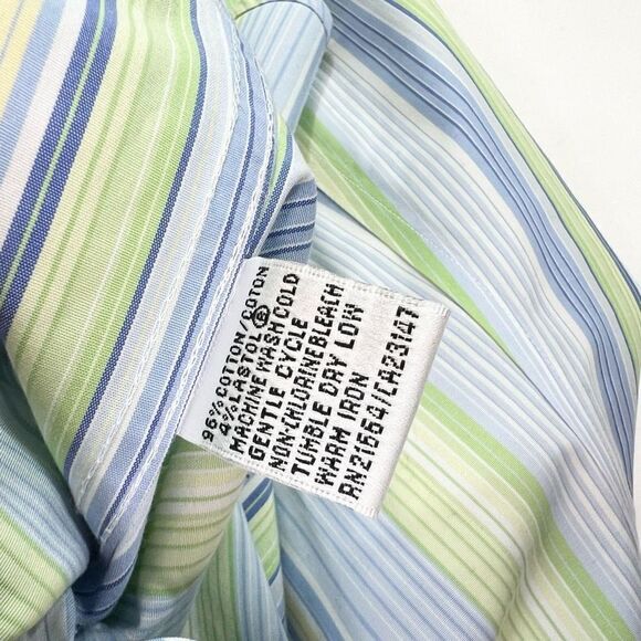 Talbots Button Up Shirt Womens 10 Multicolor Long Sleeve Wrinkle Resistant - Picture 7 of 9